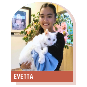 Evetta, Veterinary Assistant and Client Care Coordinator at Lynnwood Animal Hospital
