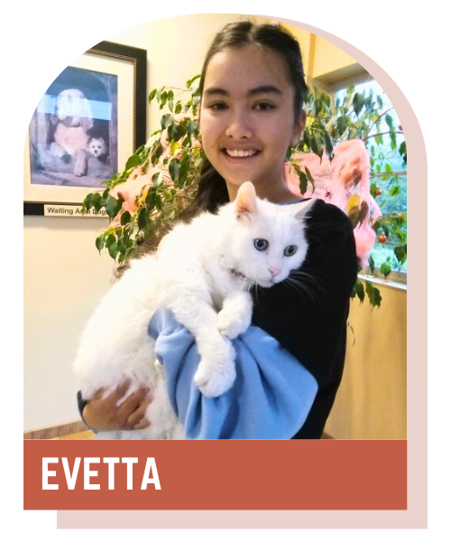 Evetta, Veterinary Assistant and Client Care Coordinator at Lynnwood Animal Hospital